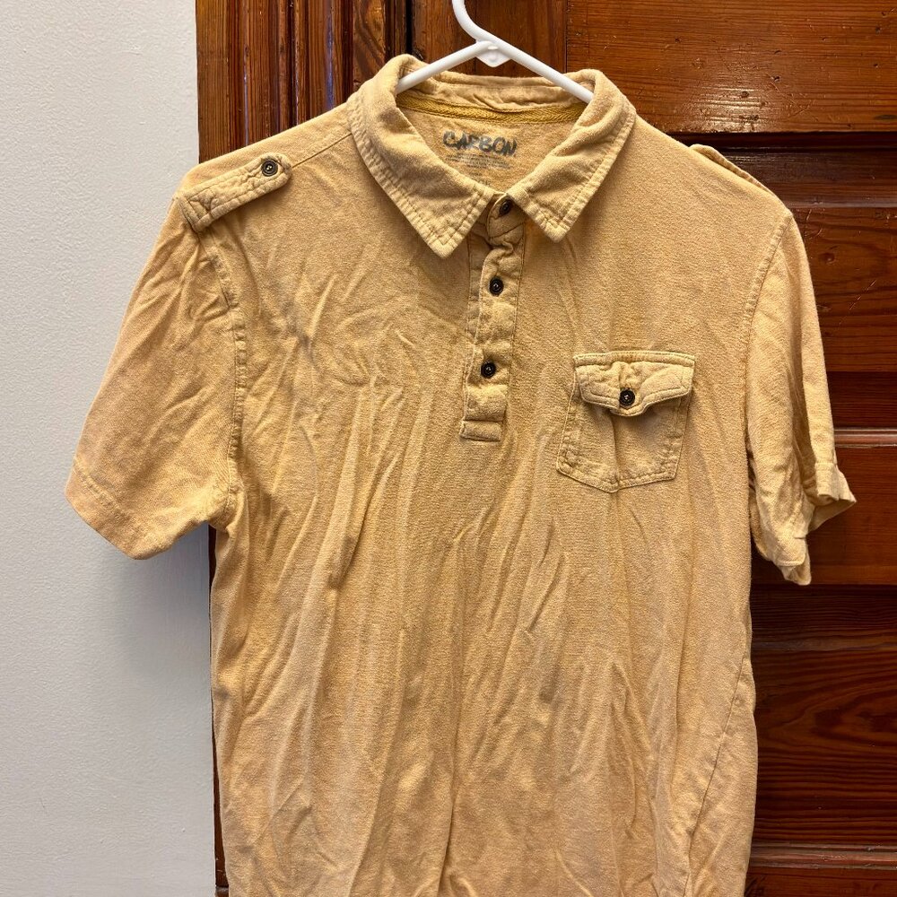 Mens Carbon Short Sleeve Polo Sized Large